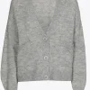 Kurzer Cardigan mit V-Ausschnitt