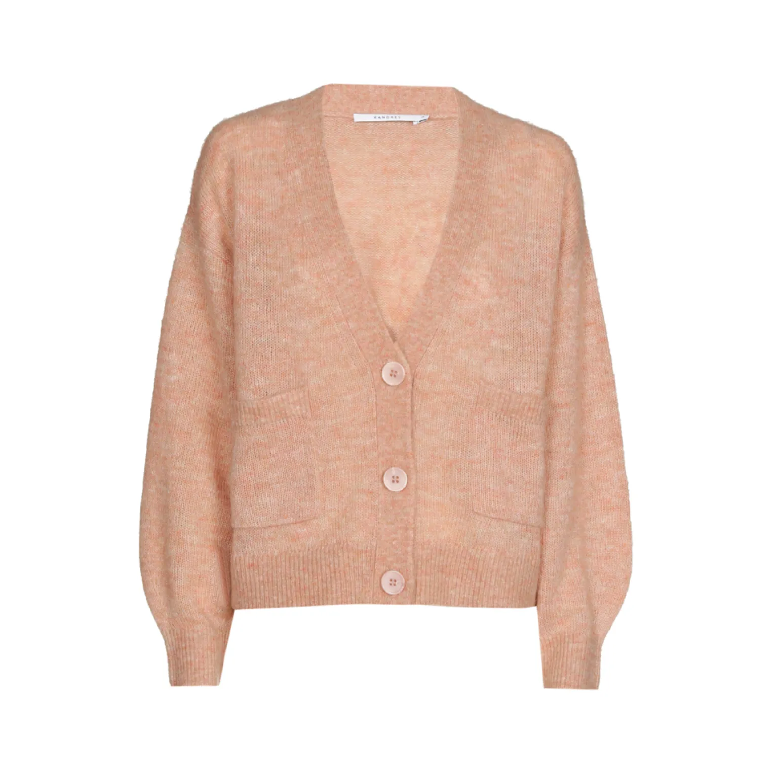 Kurzer Cardigan mit V-Ausschnitt