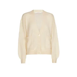 Kurzer Cardigan mit V-Ausschnitt