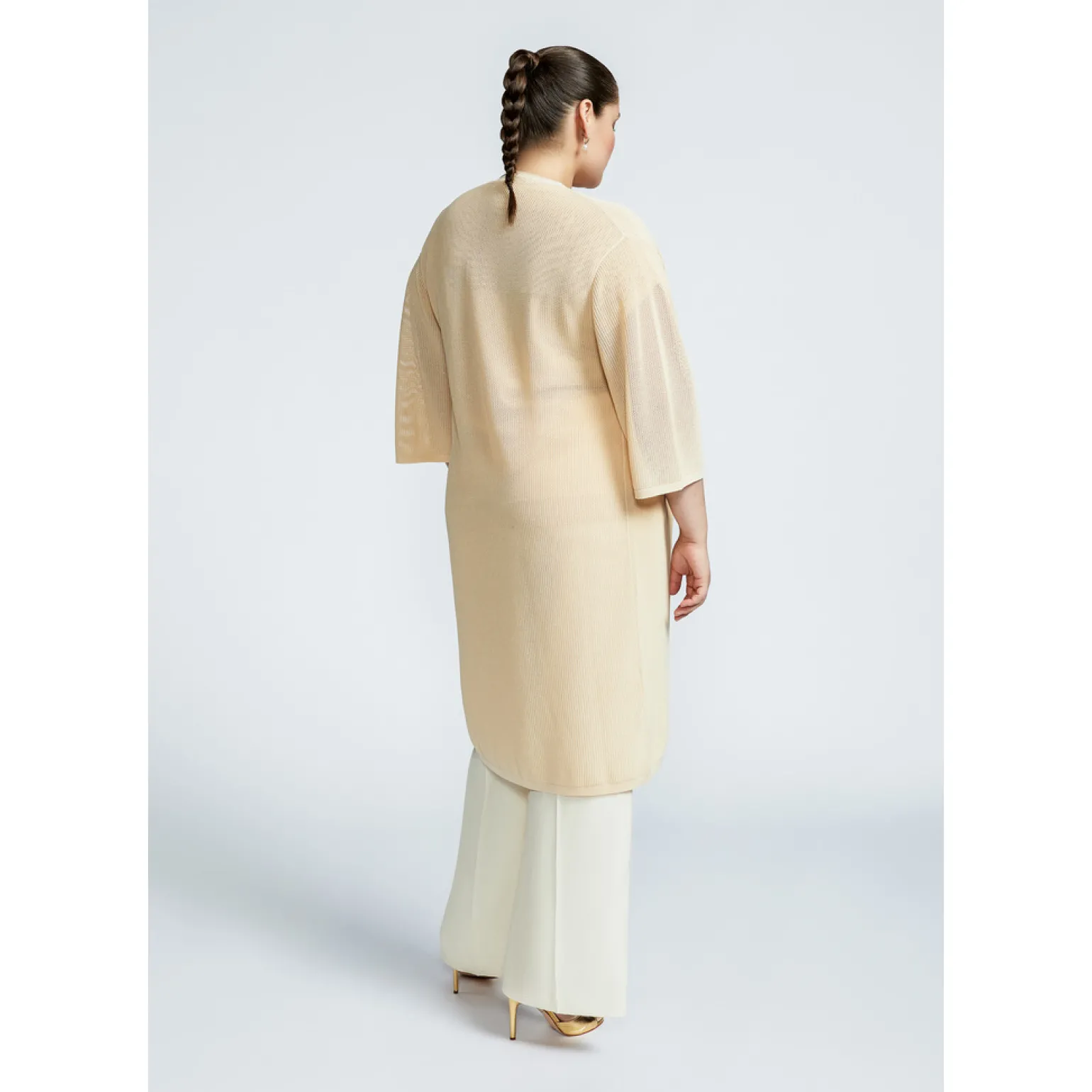 Lange Gilet aus Ecovero-Viskose