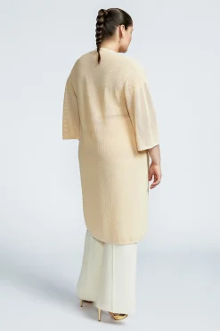Lange Gilet aus Ecovero-Viskose