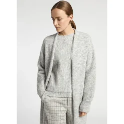 Langer Cardigan aus Alpakawolle