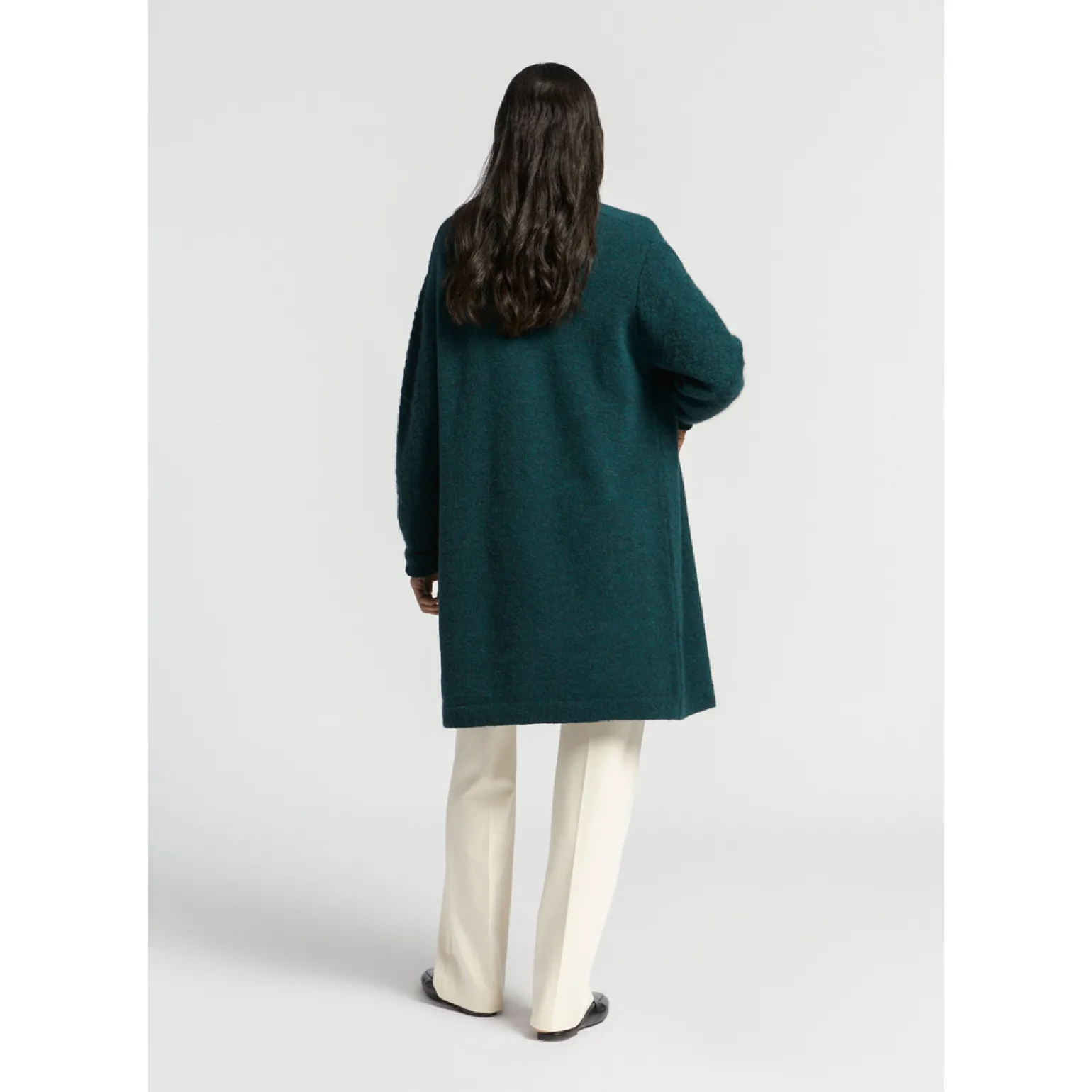 Langer Cardigan aus Alpakawolle