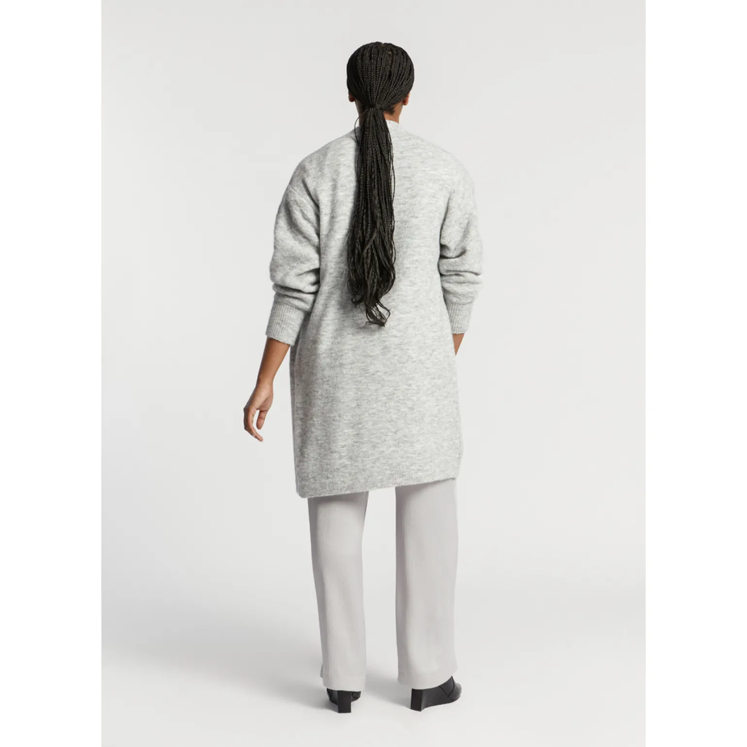Langer Cardigan aus Alpakawolle