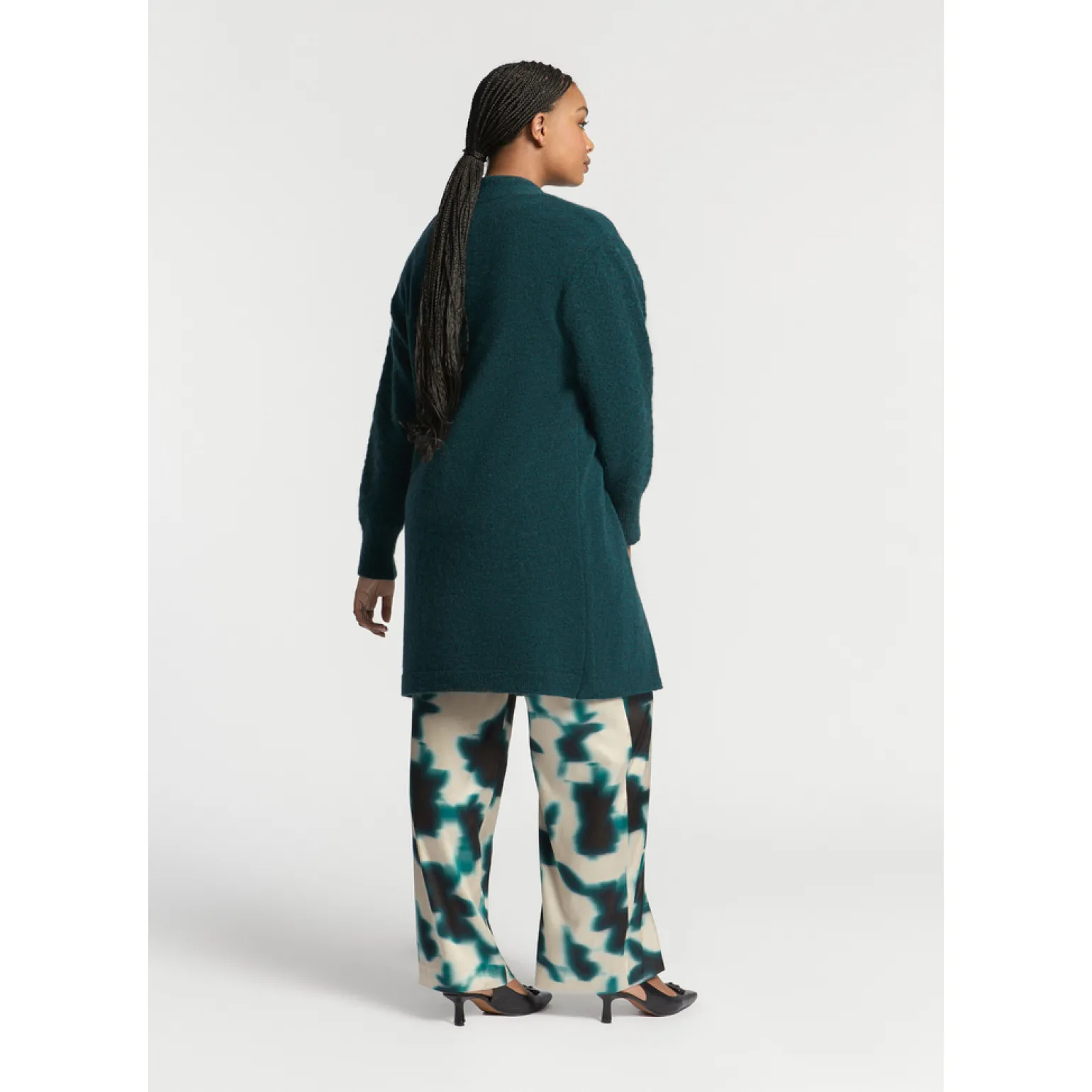 Langer Cardigan aus Alpakawolle