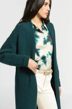 Langer Cardigan aus Alpakawolle