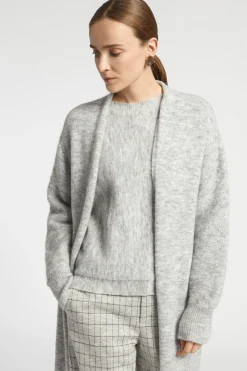 Langer Cardigan aus Alpakawolle