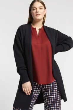 Langer Cardigan aus Alpakawolle