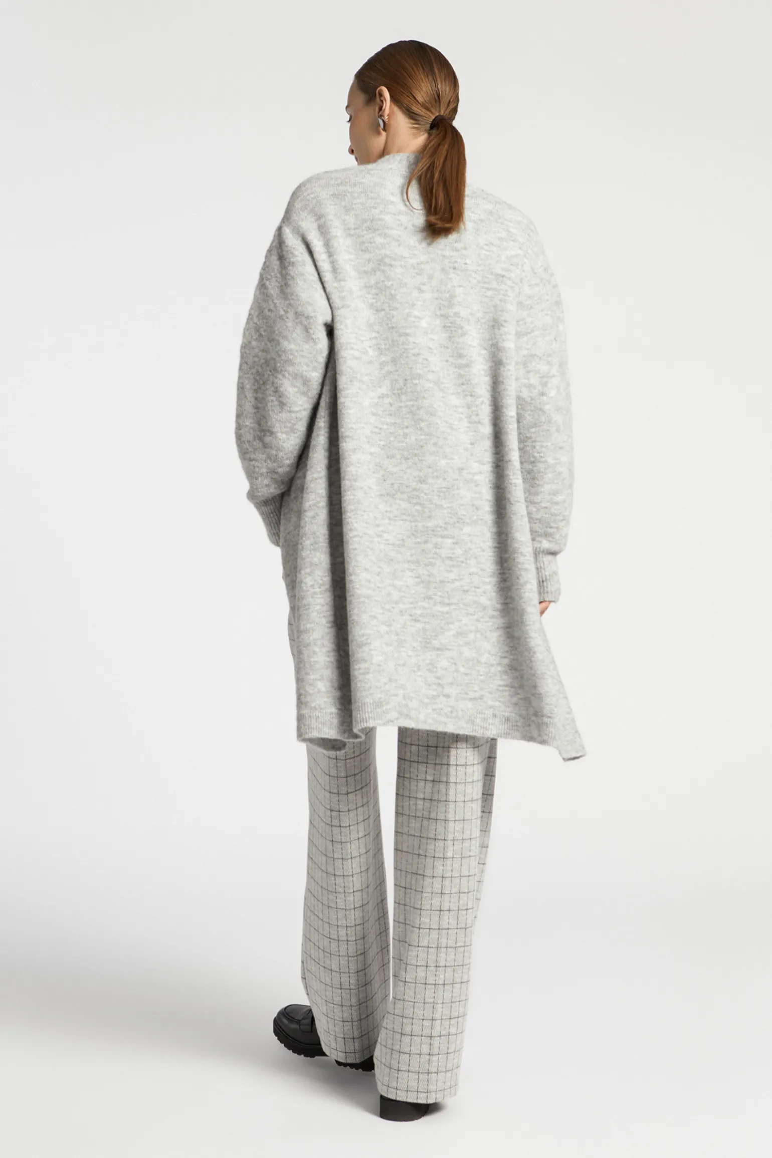 Langer Cardigan aus Alpakawolle