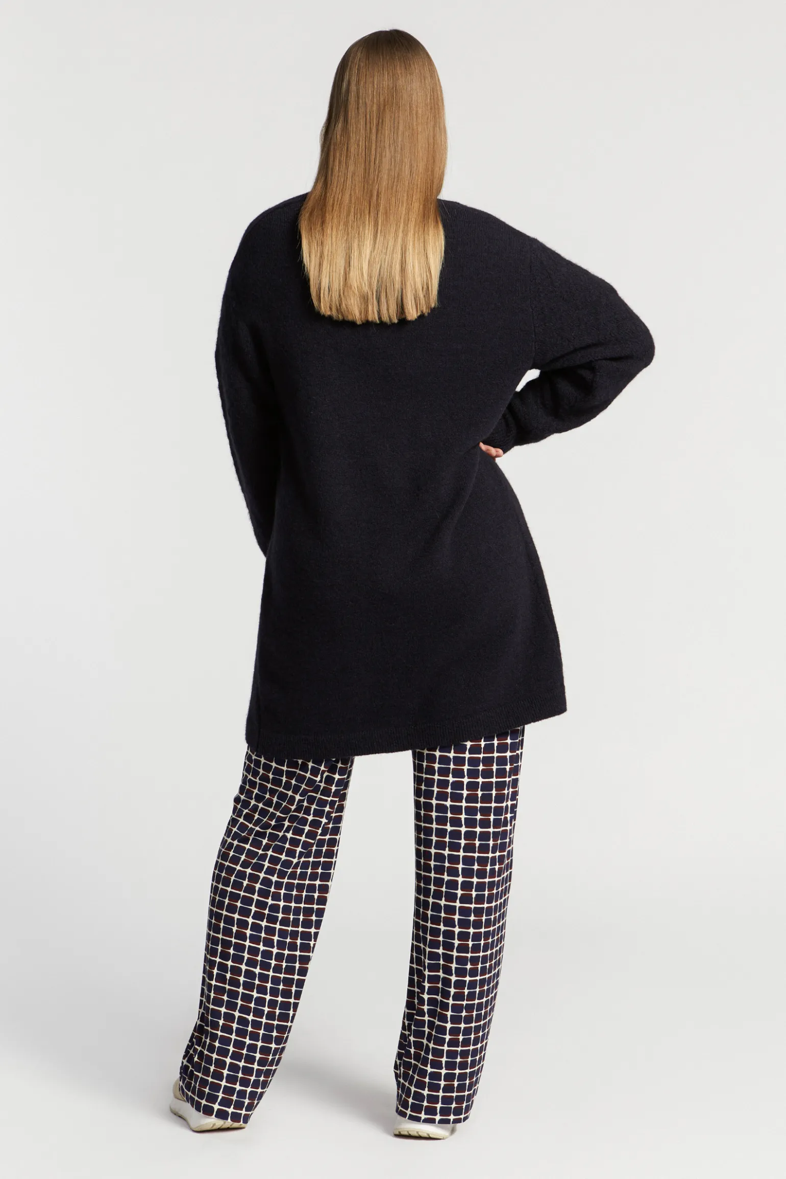 Langer Cardigan aus Alpakawolle