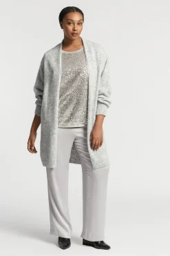 Langer Cardigan aus Alpakawolle