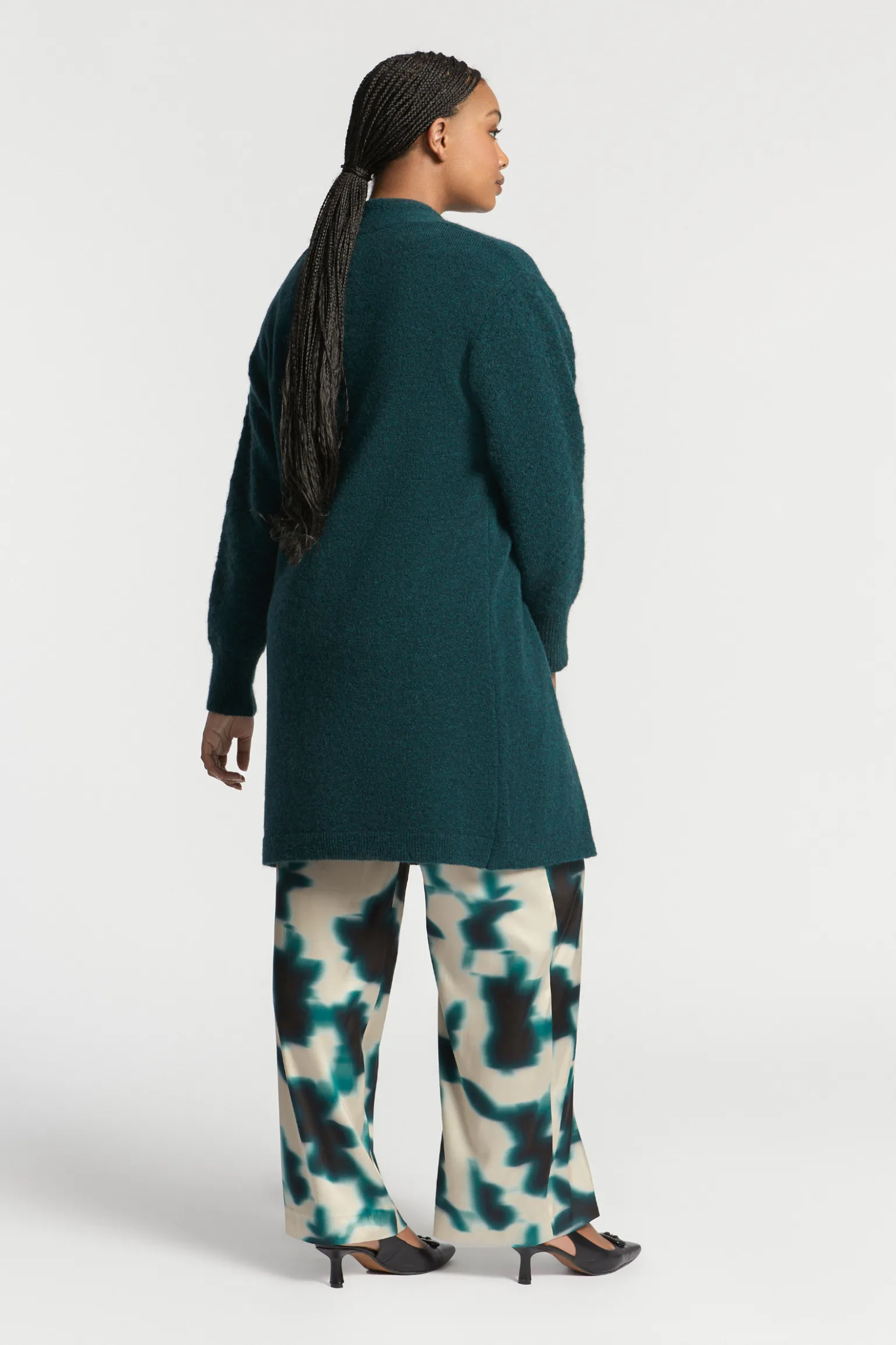 Langer Cardigan aus Alpakawolle