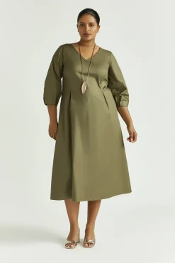 Langes Baumwollkleid