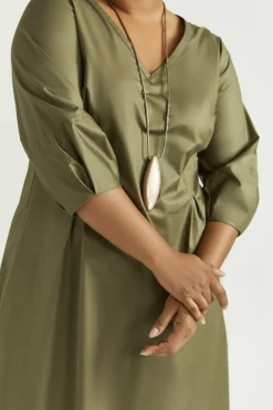 Langes Baumwollkleid