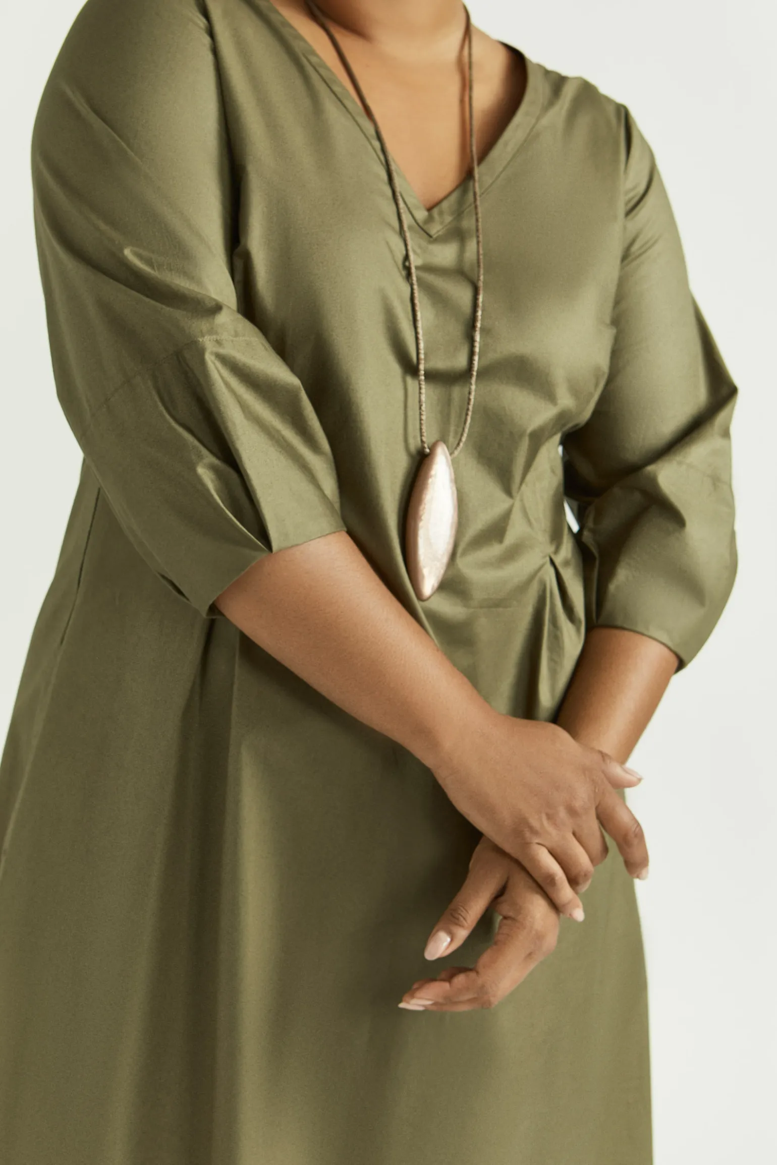 Langes Baumwollkleid