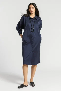 Langes Blusenkleid