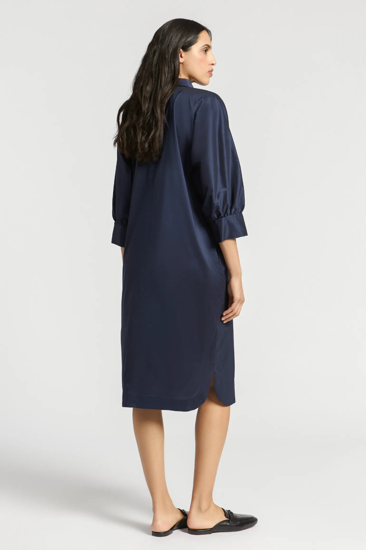 Langes Blusenkleid