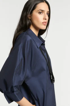 Langes Blusenkleid