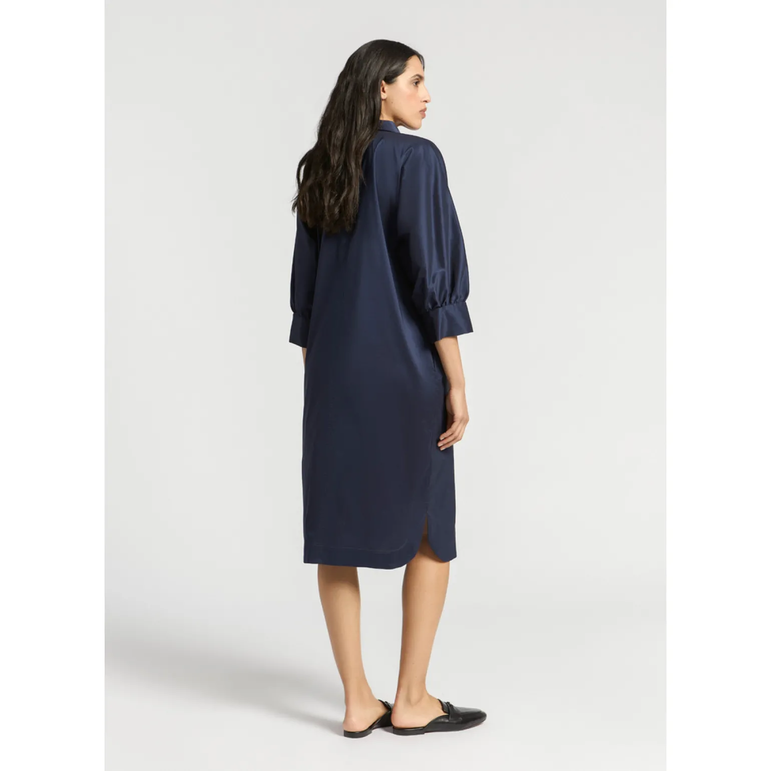 Langes Blusenkleid