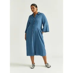 Langes Jeanskleid