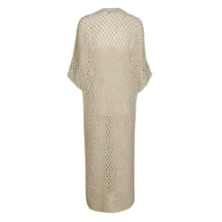 Langes Kimonogilet mit Alpaka-Anteil