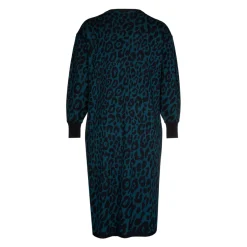 Langes Kleid mit Leopardenmuster