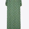 Langes Kleid mit Logodruck