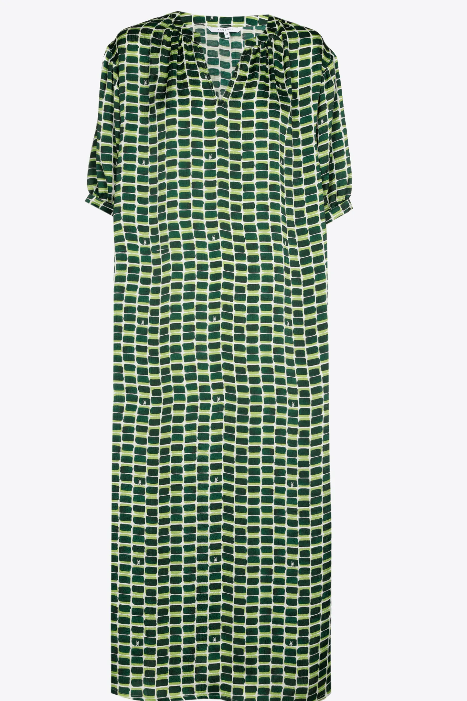 Langes Kleid mit Logodruck