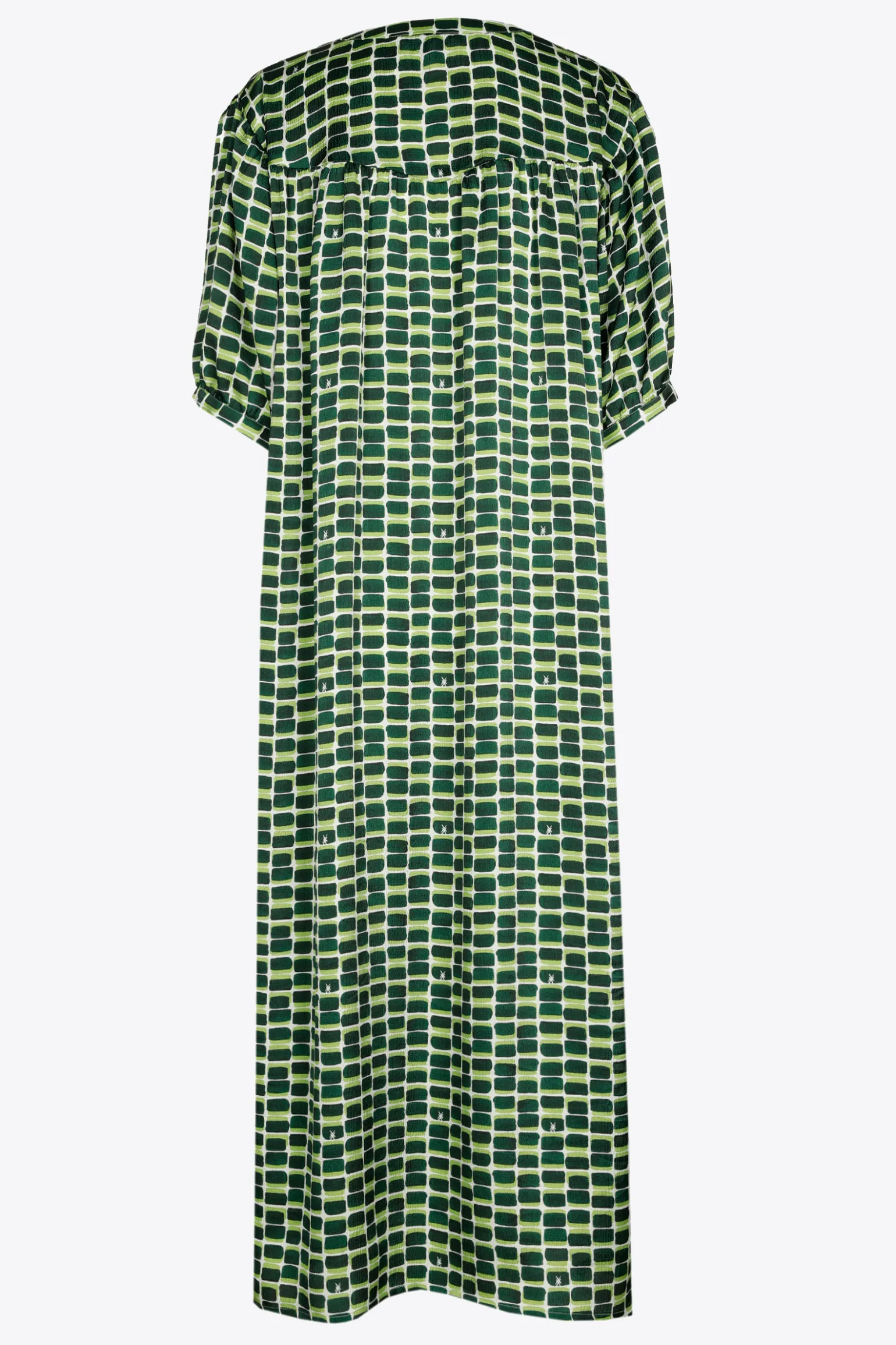Langes Kleid mit Logodruck