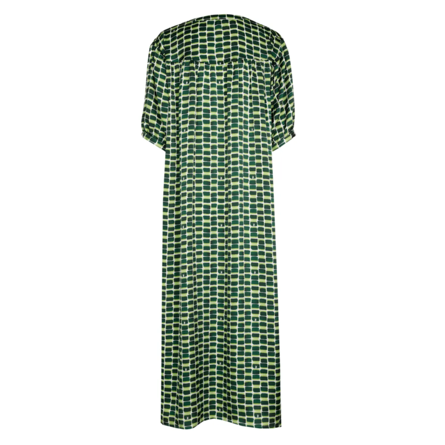 Langes Kleid mit Logodruck