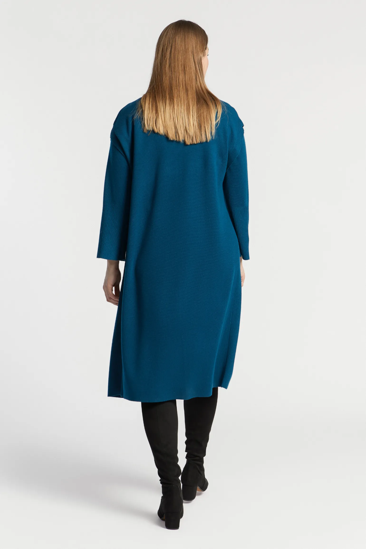 Langes Strickkleid