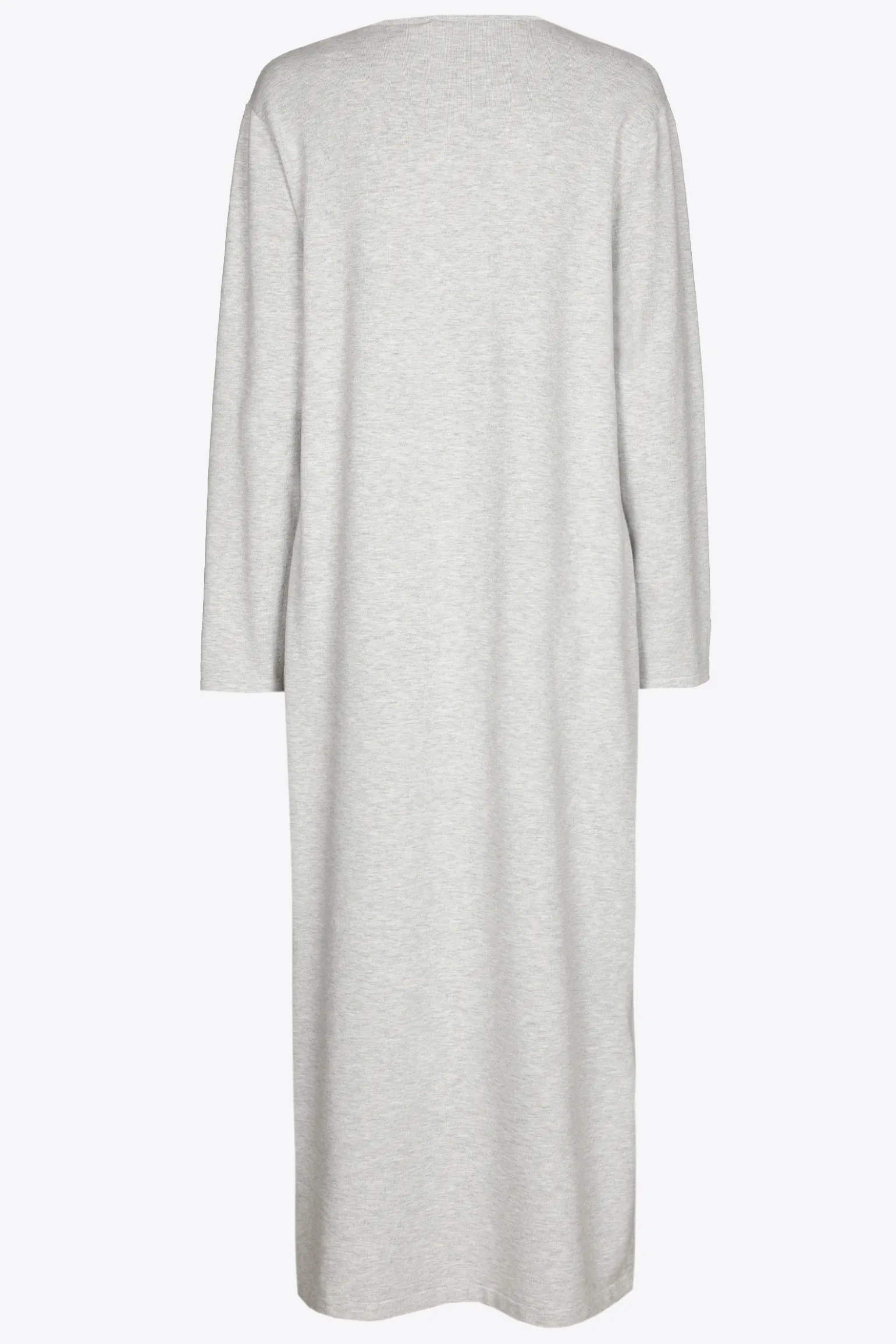 Langes Strickkleid mit Schlitz