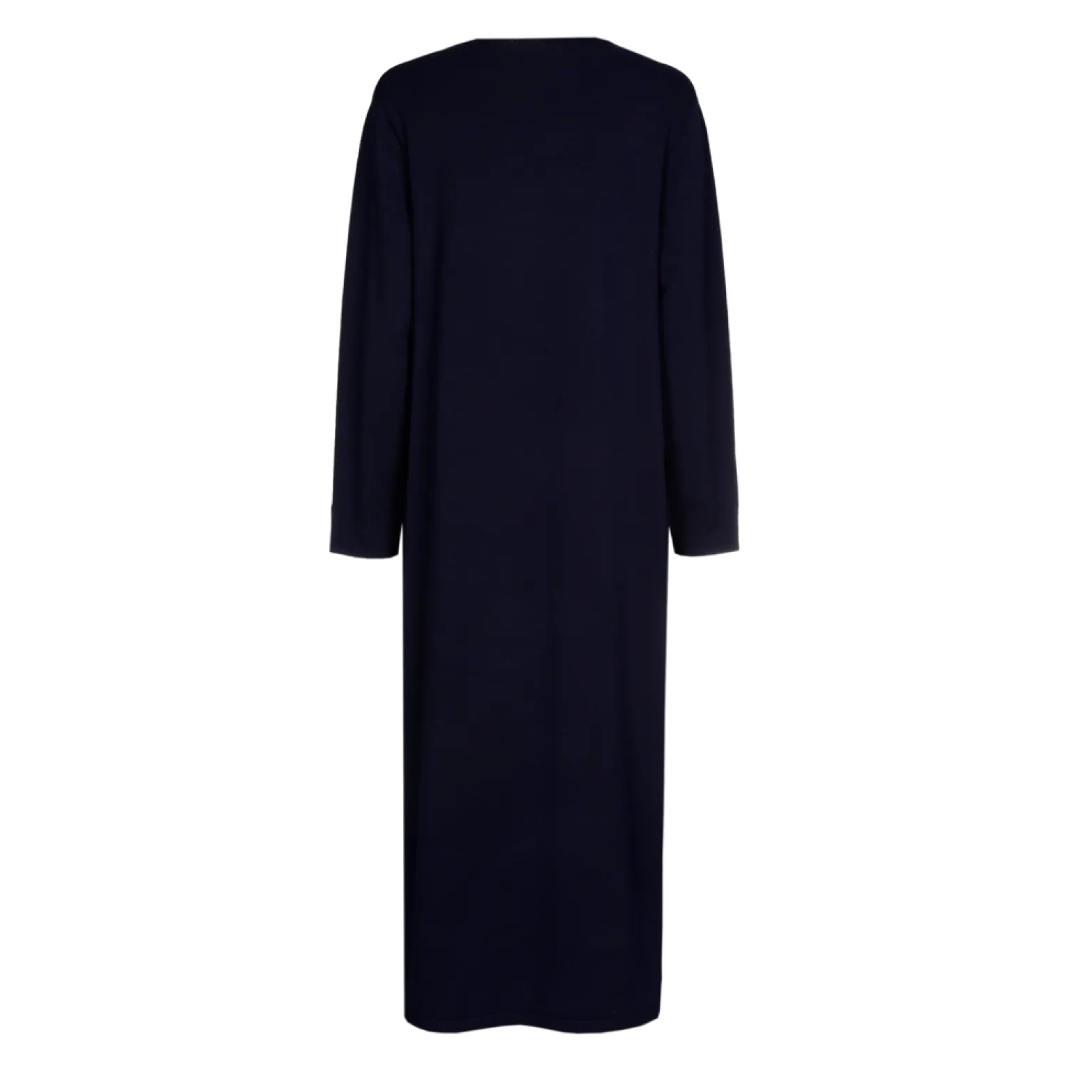 Langes Strickkleid mit Schlitz