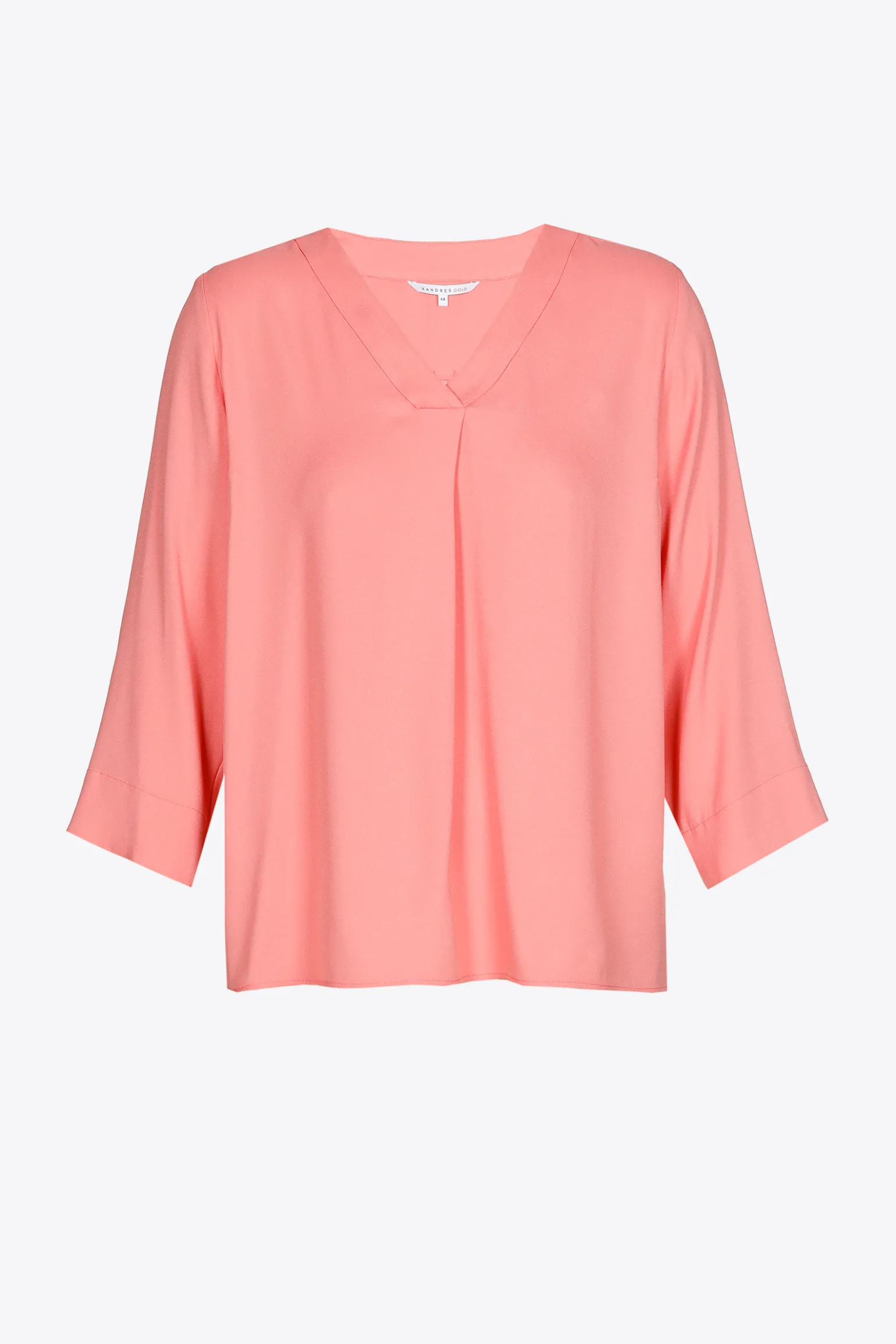 Locker fallende Bluse mit V-Ausschnitt