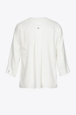 Locker fallende Bluse mit V-Ausschnitt