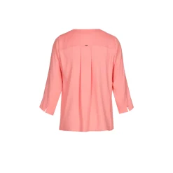 Locker fallende Bluse mit V-Ausschnitt