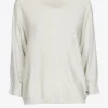 Locker fallender Lurexpullover