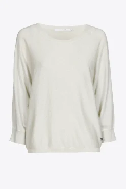 Locker fallender Lurexpullover