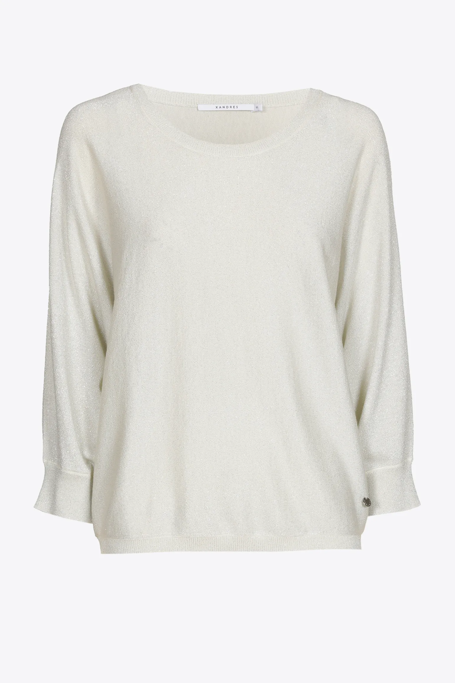 Locker fallender Lurexpullover