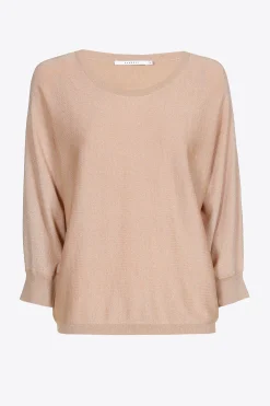 Locker fallender Lurexpullover