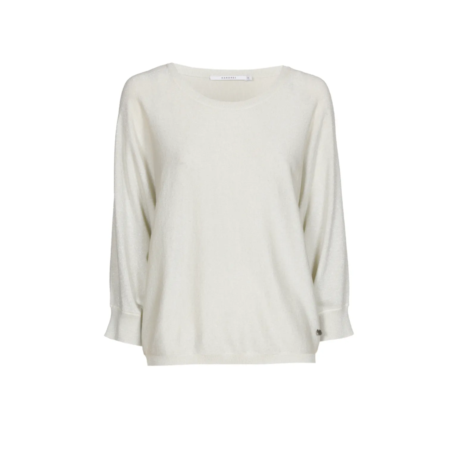 Locker fallender Lurexpullover