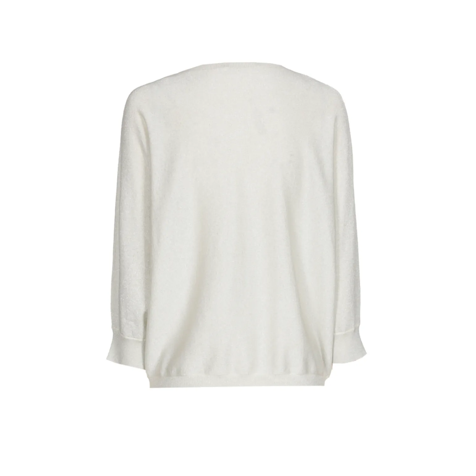 Locker fallender Lurexpullover