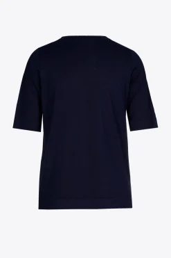 Locker fallender Pullover mit Seidenanteil