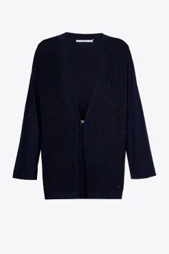 Locker fallendes Gilet mit Seidenanteil