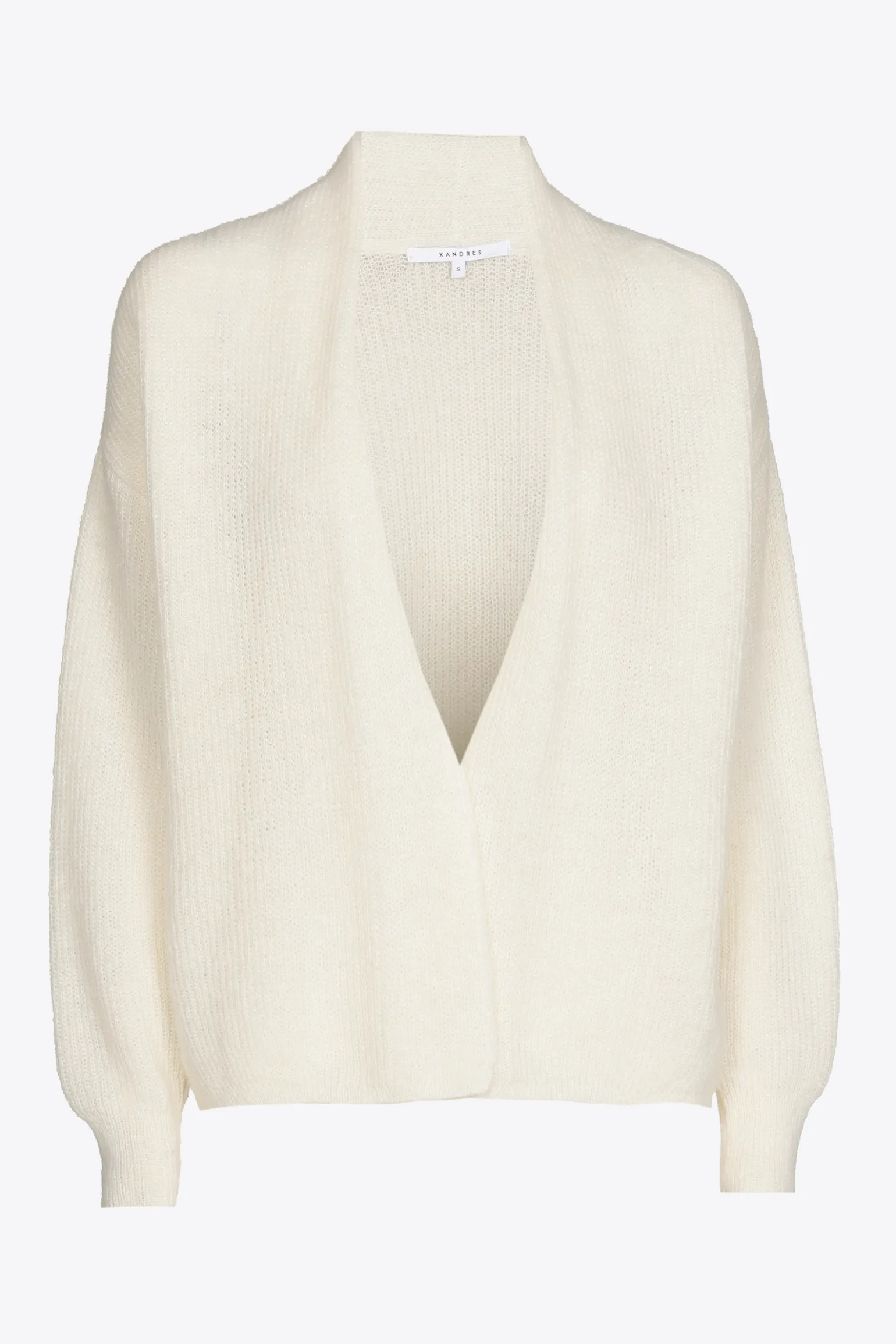 Luftiger Cardigan mit Perlstich