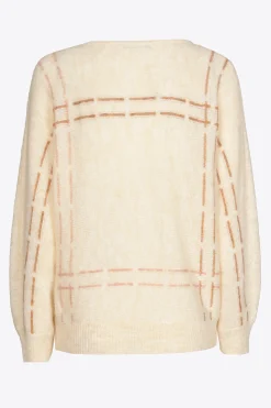 Mohairpullover mit Streifen