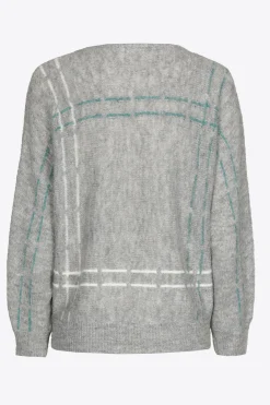 Mohairpullover mit Streifen