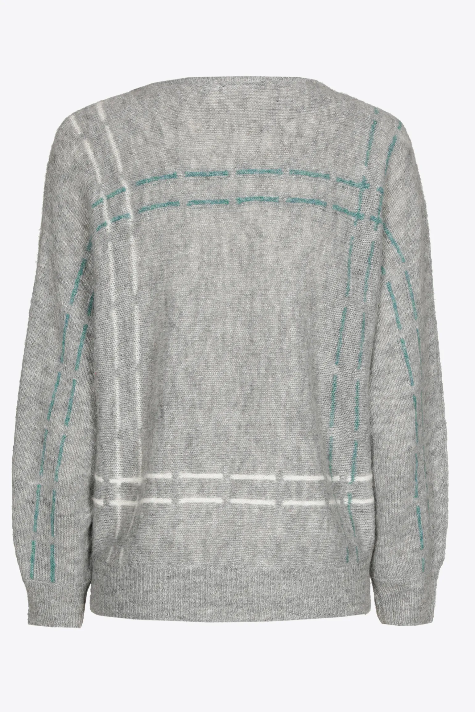 Mohairpullover mit Streifen