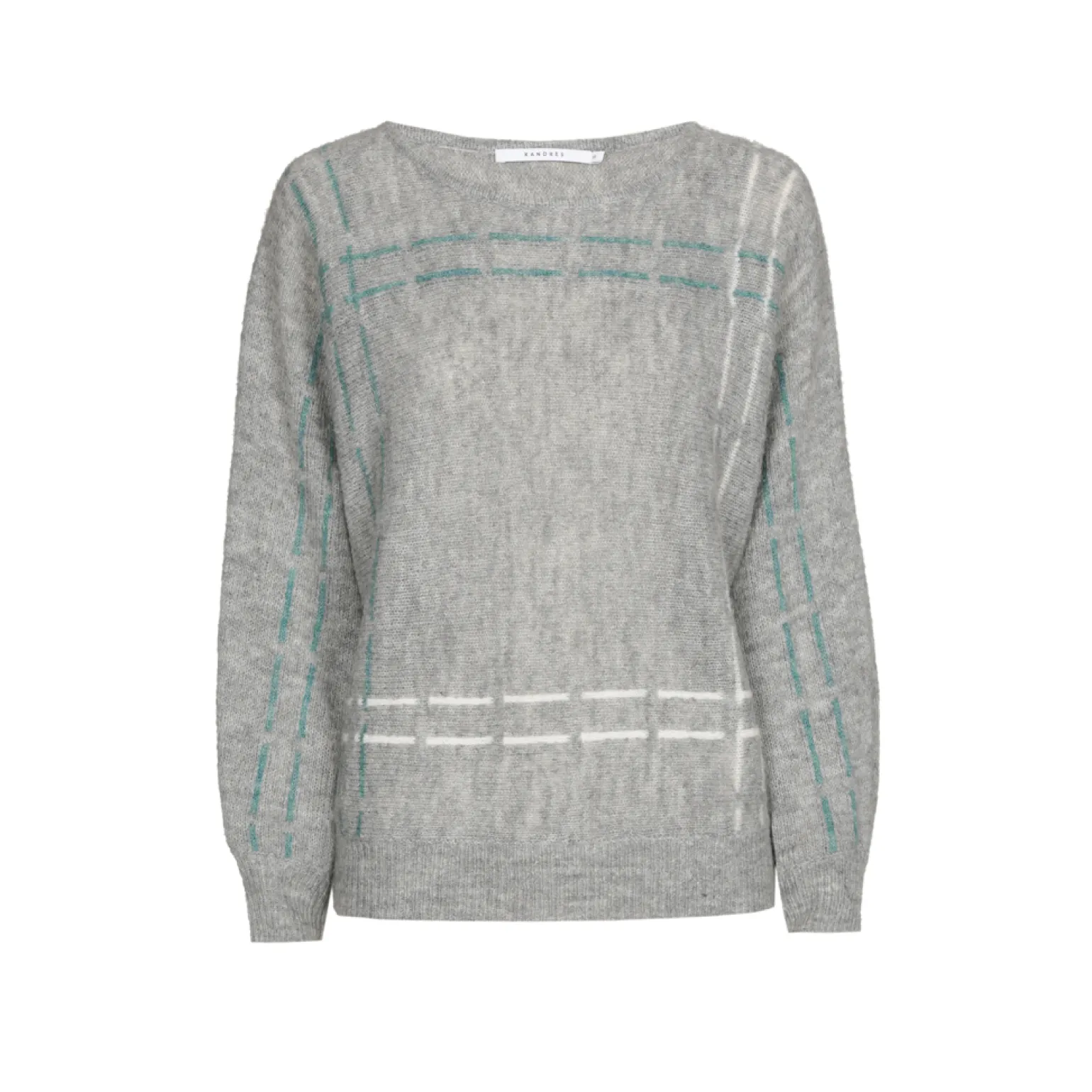 Mohairpullover mit Streifen