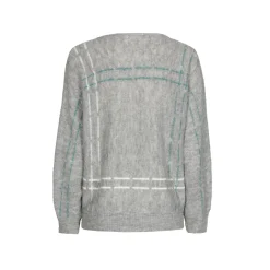 Mohairpullover mit Streifen
